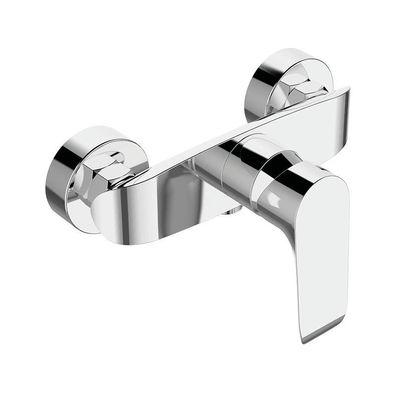 Brausearmatur Wasserhahn ALEA Brausebatterie für Badezimmer in Silber