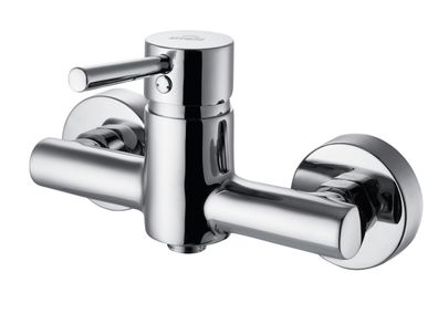 Brausearmatur Wasserhahn DAFNI Brausebatterie für Badezimmer in Silber