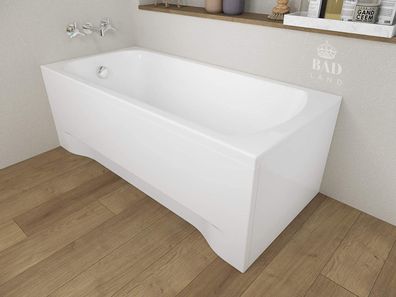 Badewanne Rechteck Acryl Classic 130x70 Weiß AcrylSchürze | Ablauf & Füße GRATIS !