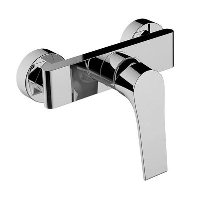 Brausearmatur Wasserhahn PLATO Brausebatterie für Badezimmer in Silber