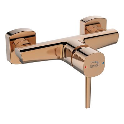 Brausearmatur Wasserhahn POLA Brausebatterie für Badezimmer in Rosegold