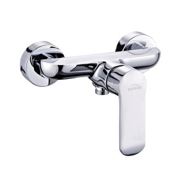 Brausearmatur Wasserhahn SIROS Brausebatterie für Badezimmer in Silber