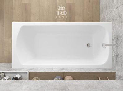 Badewanne Rechteck Acryl Classic 150x75 Weiß AcrylSchürze | Ablauf & Füße GRATIS !