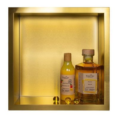 Duschnische Wandnische WALL BOX ONE 30x30x10 Gold | Duschablage Unterputz
