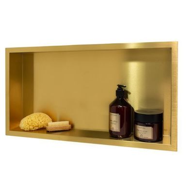 Duschnische Wandnische WALL BOX ONE 30x60x10 Gold | Duschablage Unterputz