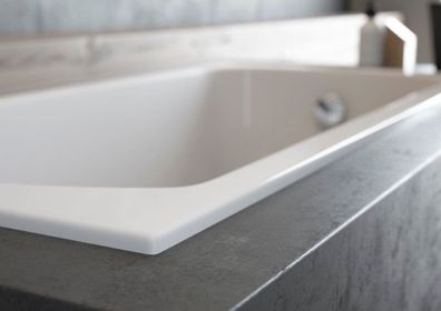 Badewanne Rechteck Acryl Classic SLIM 120x70 Weiß | Ablauf & Füße GRATIS !