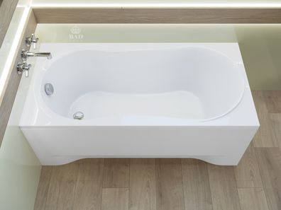 Badewanne Rechteck Acryl GRACJA 120x75 Weiß AcrylSchürze | Ablauf & Füße GRATIS !
