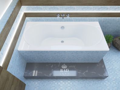 Badewanne Rechteck Acryl LONG 170x80 Weiß Wannenträger | Ablauf & Füße GRATIS !
