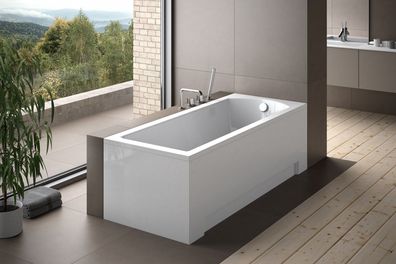 Badewanne Rechteck Acryl SHEA 150x70 Weiß | Ablauf & Füße GRATIS !