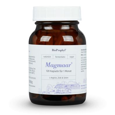 BioProphyl Magmaar | 750 mg L-Arginin Base mit Zink, Selen, Vitaminen, Niacin und B12