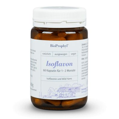 BioProphyl Isoflavon 300 Wild Yams | hochdosiert aus Soja- und Rotklee Extrakt