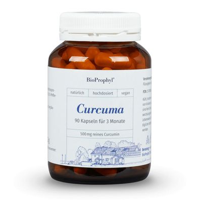 BioProphyl® Curcuma | 526 mg Curcuma Extrakt mit 500 mg reinem Curcumin | 90 Kapseln