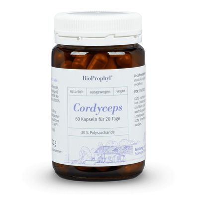 BioProphyl Cordyceps Extrakt | 500 mg Cordyceps sinensis Pilzextrakt CS-4 Stamm |