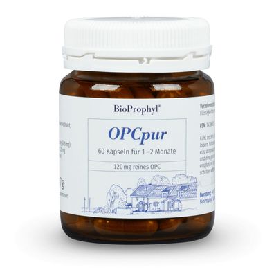 BioProphyl OPCpur 120 mg | Traubenkernextrakt hochdosiert | 60 Kapseln