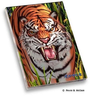 3D Memo Pad Notizbuch Tiger Trouble