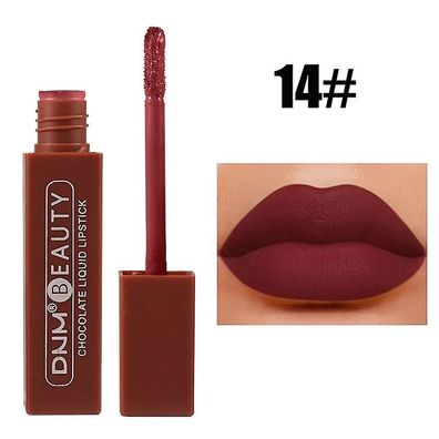 Dnm Chocolate Matte Lip Gloss Color Mist Velvet Lip Tint Langlebiger, fleckenfreier L