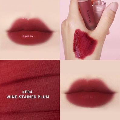 Kimuse Water Tint Lippenstift, 13 Farben, wasserfest, feuchtigkeitsspendend, Lip Glaz