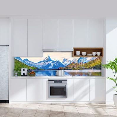 Alpen, fugenlose Wandpaneele aus Alu-Verbund 3mm, Küchenrückwand