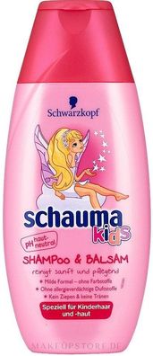 37,84EUR/1l Schauma Kids Shampoo + Balsam f?r M?dchen Vegane Formel 250ml
