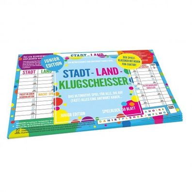 Spielblock Stadt-Land-Klugscheisser - Junior Edition - deutsch