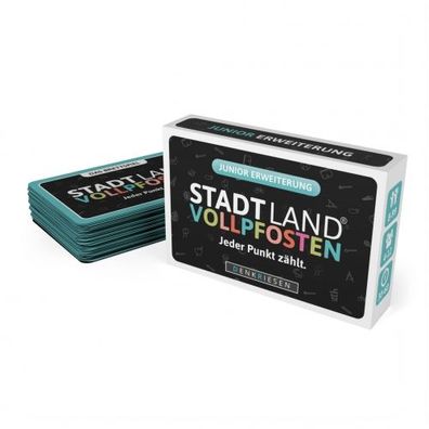 STADT-LAND Vollpfosten Brettspiel - JUNIOR Edition (Erweiterung) - deutsch