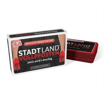STADT-LAND Vollpfosten Brettspiel - Rotlicht Edition (Erweiterung) - deutsch