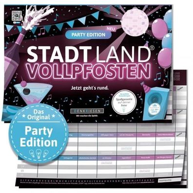 STADT LAND Vollpfosten - PARTY Edition (DinA4-Format) - deutsch - deutsch