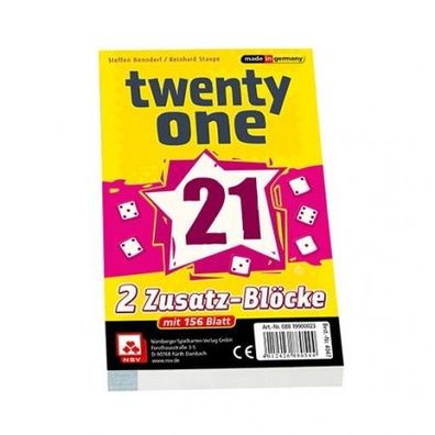 Twenty One - Ersatzblöcke (2 Stück) - deutsch
