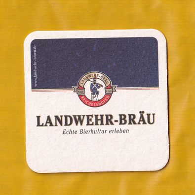 Landwehr - Bräu Rothenburg ob der Tauber - ungebrauchter Bierdeckel