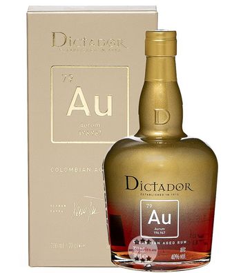 Dictador Aurum Rum (, 0,7 Liter) (40 % Vol., hide)