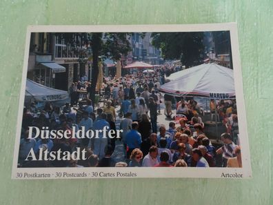 30 ältere Postkarten Heft AK Düsseldorf Altstadt Artcolor