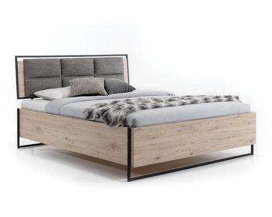 Bett Beige Loft Design Modern Doppel Betten Schlafzimmer Elegantes Möbel Neu