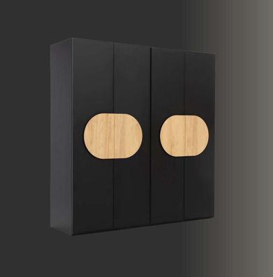 Kleiderschrank Grau Luxus Holz Schlafzimmer Schrank Design Garderobenschrank