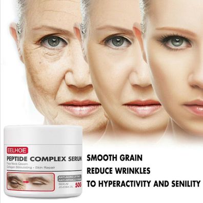 Peptidkomplex Anti-Aging- und Anti-Falten-Serum, Hautreparaturcreme für Gesicht und H