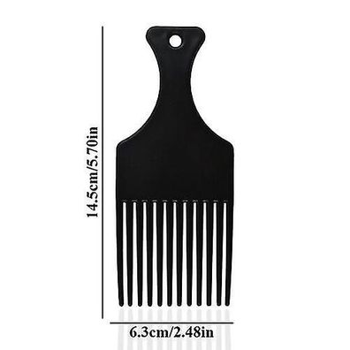 Afro Kamm Pik Schwarz Breite Zähne Lift Haar Pick Professionelle Styling Kamm Salona