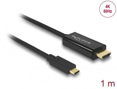 Delock Kabel USB Type-C™ Stecker HDMI Stecker (DP Alt Mode) 4K 60 Hz 1 m