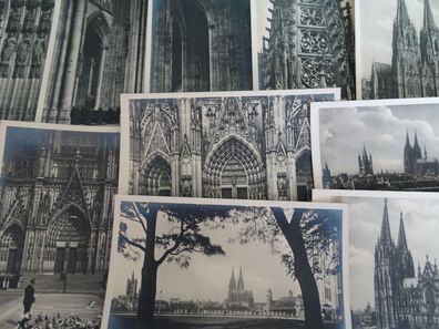 11 alte Postkarten AK Köln s/ w Arthur Fischer Kölner Dom Echt Photographie