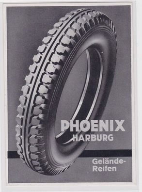 seltene Reklame Ak Phoenix Reifen Harburg Geländereifen um 1930