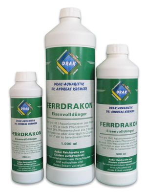 Ferrdrakon 1,0 l - Eisenvolldünger - reicht für 10.000L Aquariumwasser