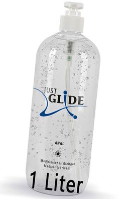 Just Glide Anal 1000 ml, Gleitgel,1 Liter Wasserbasis, fettfrei,