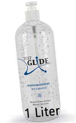 Just Glide Waterbased 1000 ml, Gleitgel, Vegan Wasserbasis
