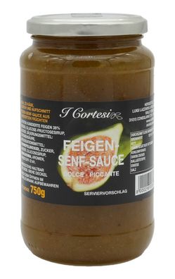 Feigensenfsauce | Senf | 750g | aus Italien | I Cortesi | Sauce