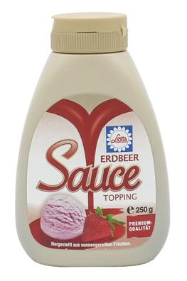 Erdbeer Sauce Topping | Dessertsauce mit Erdbeere | Liotta | 250g