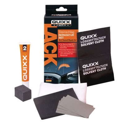 QUIXX Steinschlag Reparatur-Set Lack-Reparatur Universal Lack-Reiniger Politur