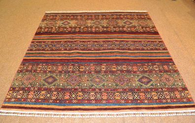 Handgeknüpfter Orientteppich Ariana aus Afghanistan Nr.78967 200x190cm