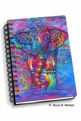 3D Notizbuch Böhmischer Elefant