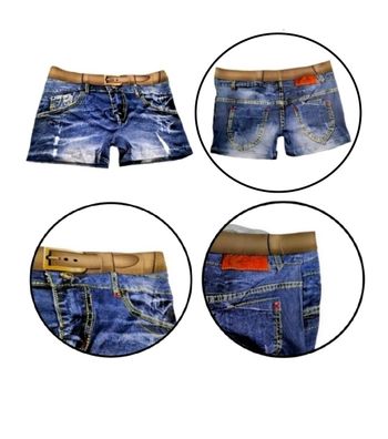 Jeans Motiv Herren Unterwäsche Männer Boxershort Kreative Unterhose Blau XS S M L