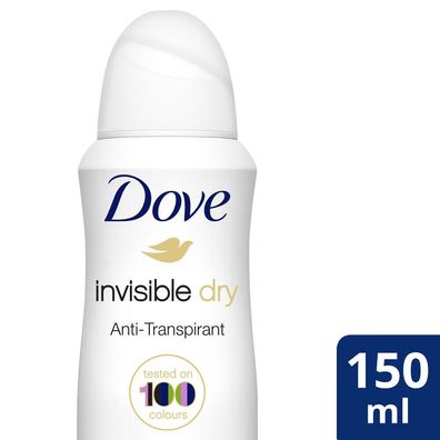 Dove Deospray Anti-Transpirant Invisible Dry 150 ml (Gr. Standardgröße)