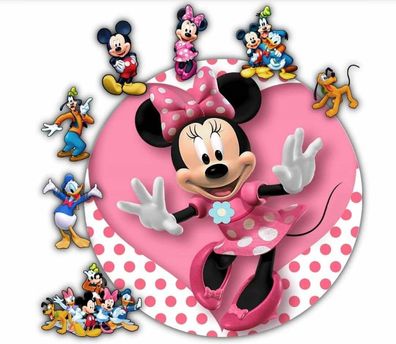 Essbar Minnie Mouse Mickey Mouse Party Tortenaufleger Torte Geburstag Zuckerbild 6