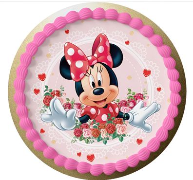 Essbar Minnie Mouse Mickey Mouse Party Tortenaufleger Torte Geburstag Zuckerbild 10